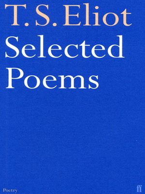 cover image of Selected Poems of T. S. Eliot